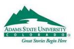 Organization logo of Adams State University