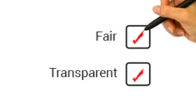 Achieve a fair and transparent purchasing process